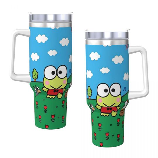 Discover Keroppi Cartoon Tumblers 40 oz With Handle