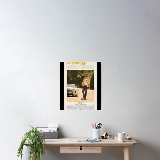 Discover Once Upon a Time in Hollywood Brad Pitt Cliff Booth Vintage Poster