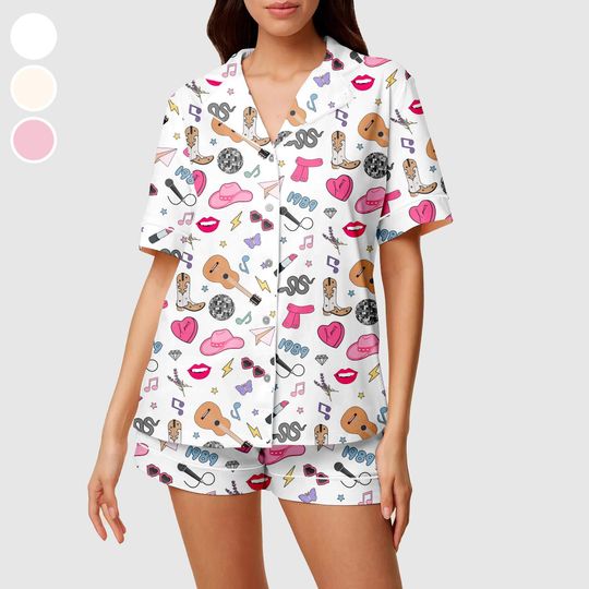 Discover Pop Star Singer Pajamas Set, Satin Pajamas, Womenswear, Gift For Her