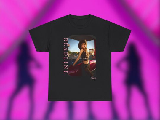 Discover Black Pink Deadline Lisa Inspired Tee T Shirt, K-Pop, World Tour, Blink