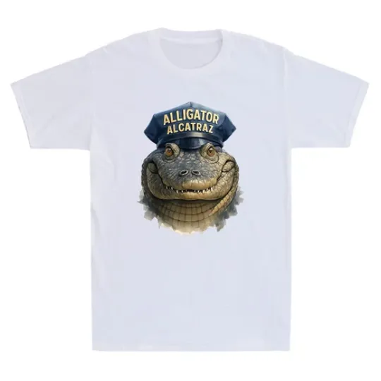 Discover Alligator Alcatraz Everglades Florida Parody Funny Alligator Meme Men's T-Shirt