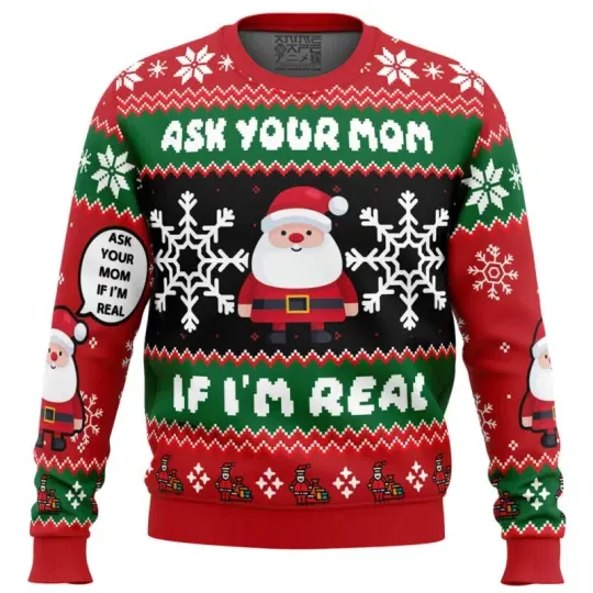 Discover Santa your mom ugly sweater