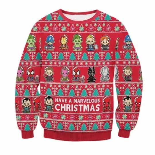 Discover Have A Marvelous Christmas Ugly Christmas Sweater BG