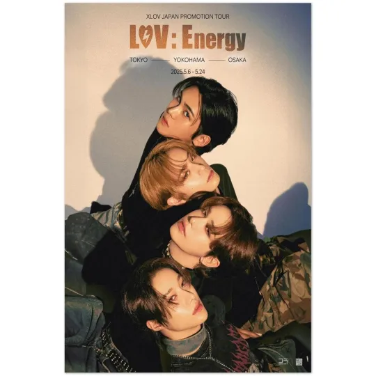 Discover XLOV 2025 LOVEnergy Poster – Japan Promotion Tour Concert Art Print