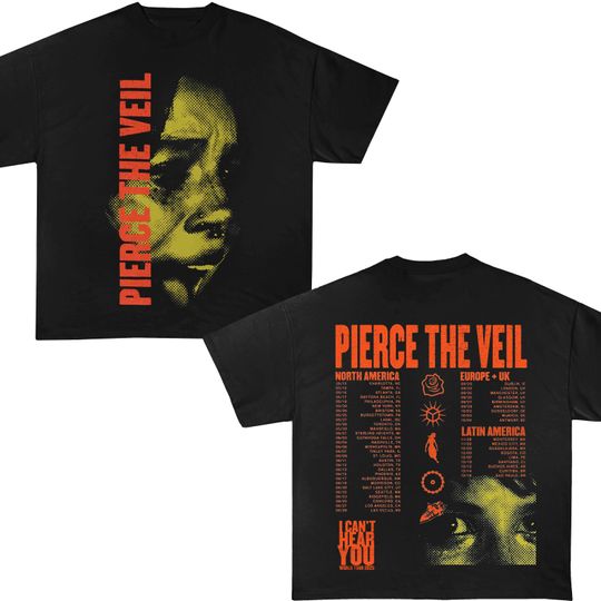 Discover Pierce The Veil I Can't Hear You Tour 2025 Shirt, Pierce The Veil Concert 2025
