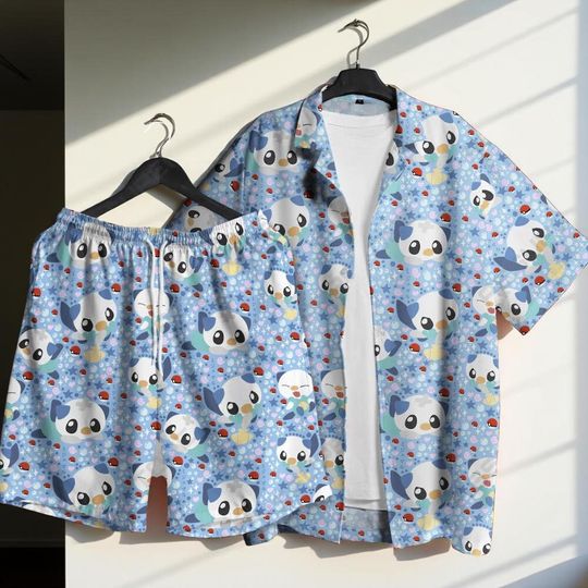 Discover Otterly Hawaiian Shirt for Men, Tropical Aloha Button-Up, Stylish Beach & Holiday Shirt