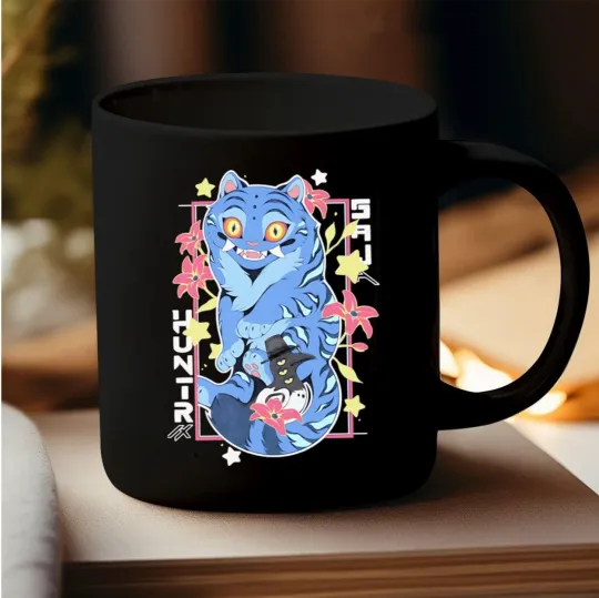 Discover KPop Demon Hunters Tiger Mug | Cute Cartoon Coffee Cup | K-Idol Fantasy Fan Gift