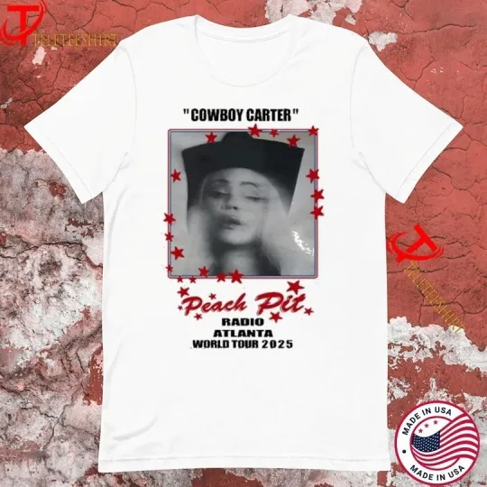 Discover Beyonce Radio Atlanta Cowboy Carter Tour 2025 Peach P T-shirts