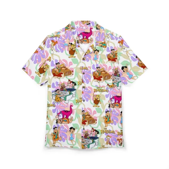 Discover The Flintstones TV Show Hawaiian Shirt, Classic Fan Gift, Button-Down