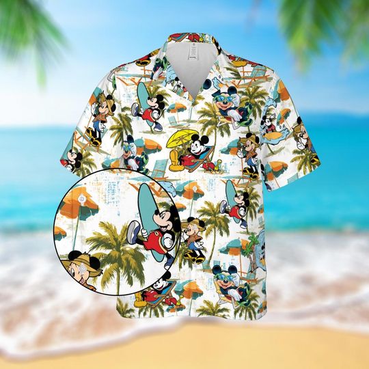 Discover Mickeyy Mouse Hawaiian Shirt, Disneyyy Hawaiian Shirt, Summer Vacation Aloha Shirt