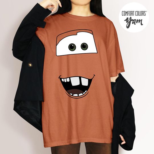 Discover Tow Mater Face Shirts, Tow Mater Halloween carss Movie Shirts
