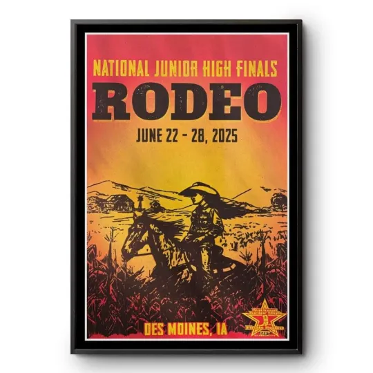 Discover Rodeo Des Mooines, IA June 22-28 2025 Tour Poster