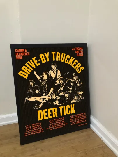 Discover Drive-By Truckers Poster, Charm and Decadence Tour 2025 Poster