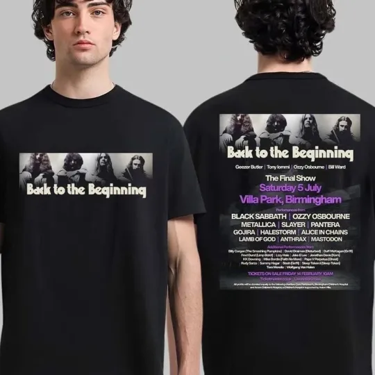 Discover Black Sabbath Ozzy Osbourne Back To The Beginning The Final On July 5 2025 Shirt