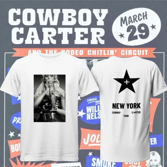 Discover NY Exclusive Bey.on.ce Cowboy Carter Tour 2025 T-SHIRT