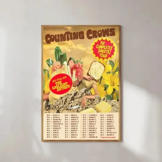 Discover Counting-Crows The Complete Sweet Tour US 2025 Poster