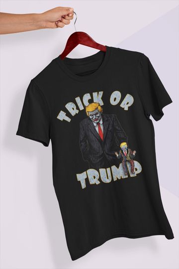 Discover Funny Donald Trump Halloween Shirt, Trick Or Treat Trump Tee