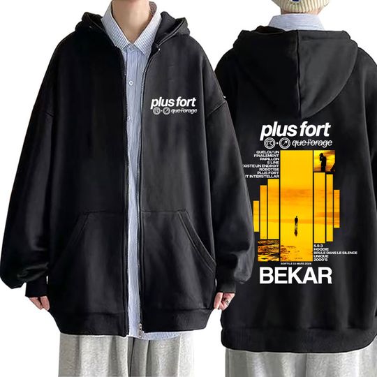 Discover Rapper Bekar Plus Fort Album Zipper Hoodie
