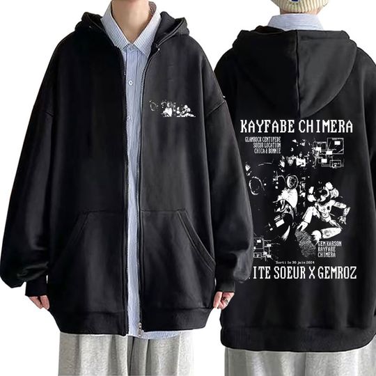 Discover Rapper Ptite Soeur Gemroz KAYFABE CHIMERA Album Zipper Hoodie