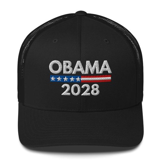 Discover Obama 2028 Let's Fix This Trucker Cap