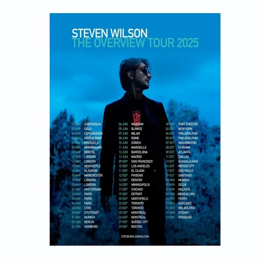 Discover Steven Wilson The Overview 2025 Tour Poster