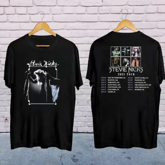 Discover 2025 Stevie Nicks Tour T-Shirt, Stevie Nicks Fan Shirt, Concert Merch 90S Shirt
