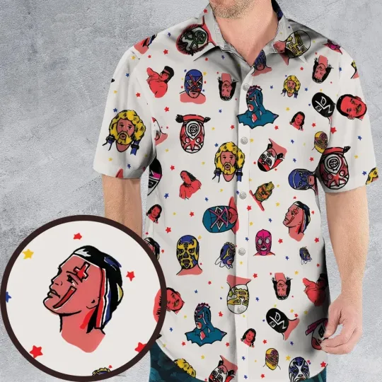 Discover Luchaa Libre Wrestlingg Hawaiian Shirt, Summer Shirt