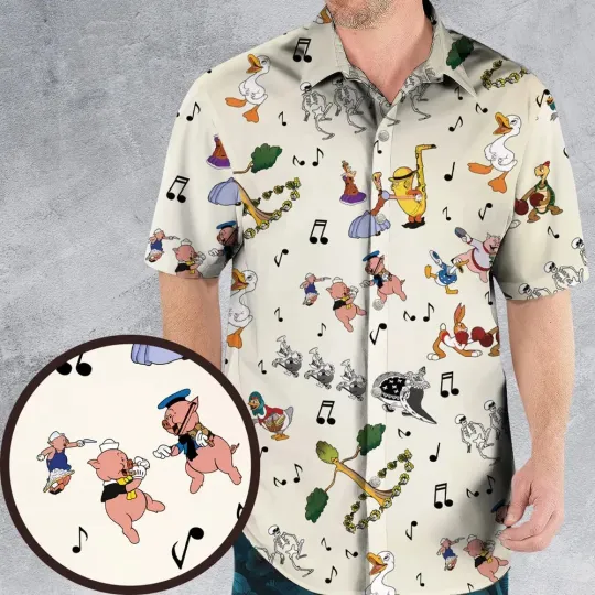 Discover The Silly Symphonyy Characters Hawaiian Shirt, Unisex Adult, Full Size S-5XL