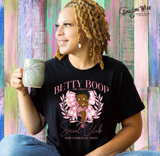 Discover Black Betty Boop Soociial Clubb Shirt
