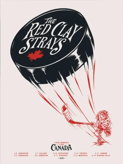 Discover Red Clay Strays These Moments Canada 2025 Tour Poster