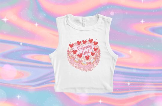 Discover Disneyyy Girl Birthday Cake Baby tee, Cropped Birthday Cake coquette, Disneyyy Birthday Mickeyy Minniee Womens Pink, Cute Cake tee