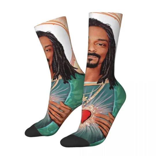 Discover Autumn Winter Funny Men's Women's Jesus Snoop Dogg Socks