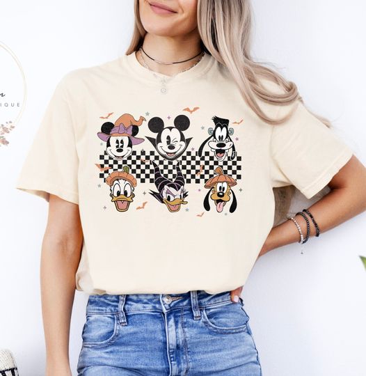 Discover Spooky Mouse and Friends Shirt, Mickeyy Boo Halloween Shirt, Pumpkin Mickeyy Tee