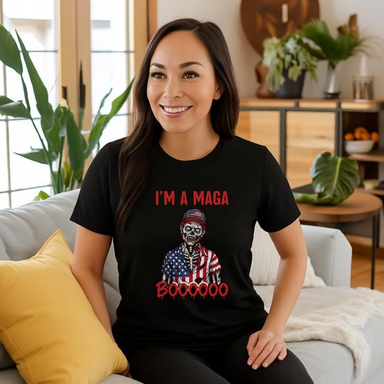 Discover Anti Maga Halloween Shirt, Protest Zombie Shirt, Spooky Season Tee