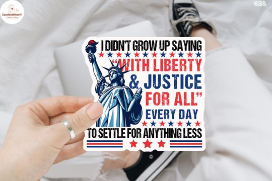 Discover Liberty and Justice For All Human Rights Sticker