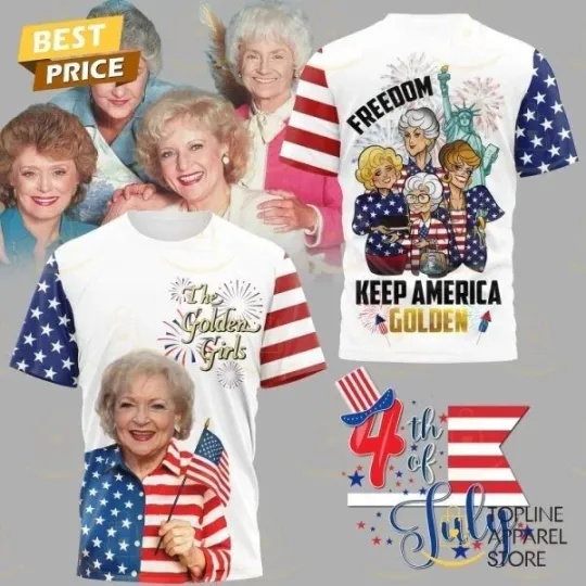 Discover The Stay Golden Freedoom Keep American Golden 3D T-Shirt