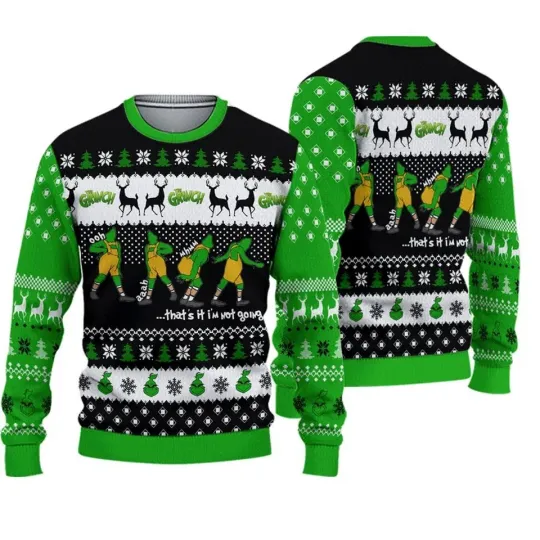 Discover funny character Funny Character That's It I'm Not Going Ugly Christmas Sweater
