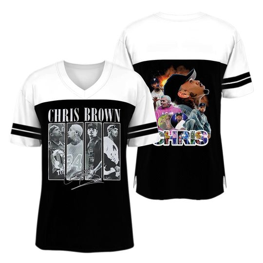 Discover Chris Brown Football Jersey, Breezy Bowl Tour 2025 Football Jersey
