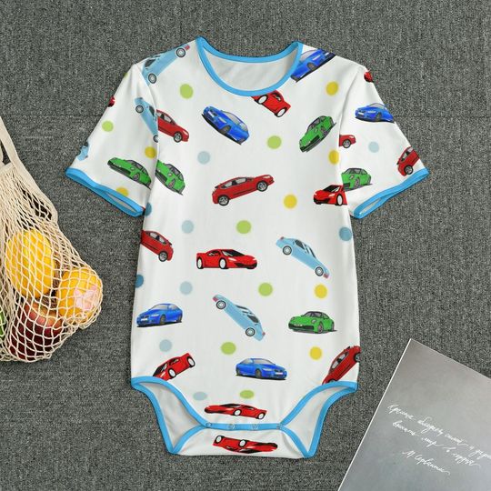 Discover Look with Blue Edging 3D Onesie
