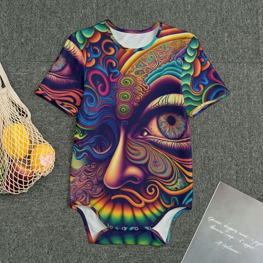 Discover Abstract Face Onesie