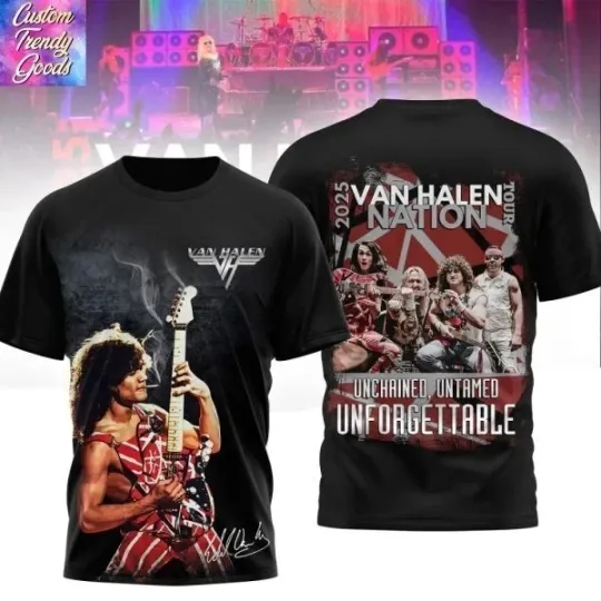 Discover van Unchained Nation Tour 2025 3D T-Shirt
