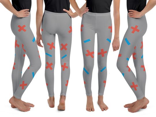 Discover Penny Anime Leggings  Halloween Gray Spandex Pants Costume Teens Cosplay Children Toddler Activewear