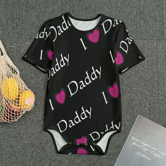 Discover I Love Daddy (Black) Onesie