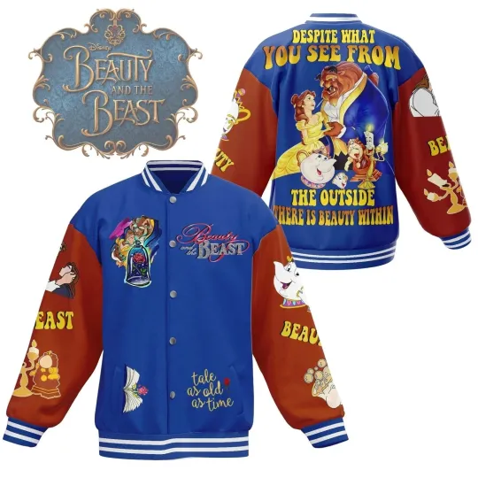 Discover Beautyy and The Beastt Despite Whatyou See From The Outside Baseball Jacket 3D