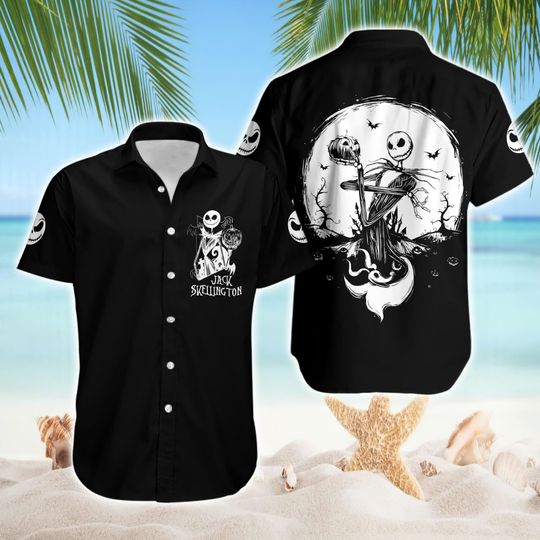 Discover Jackk Skellingtonn Hawaiian Shirt, Pumpkin King Nightmare Before Hawaiian Shirt