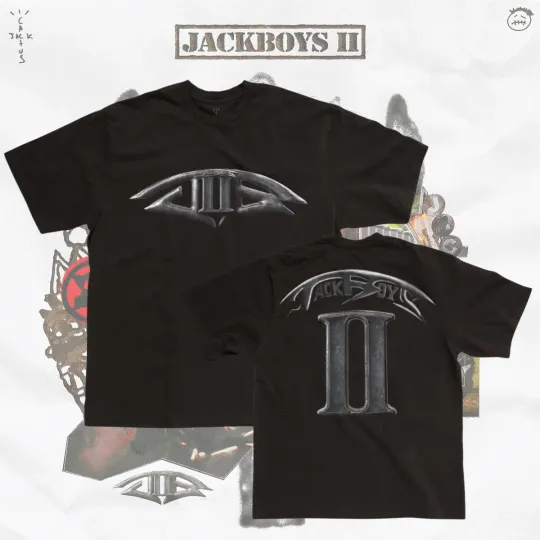 Discover Travis-Jackboys 2 Merchandise Chrome Logo Two Sided Unisex T-Shirt