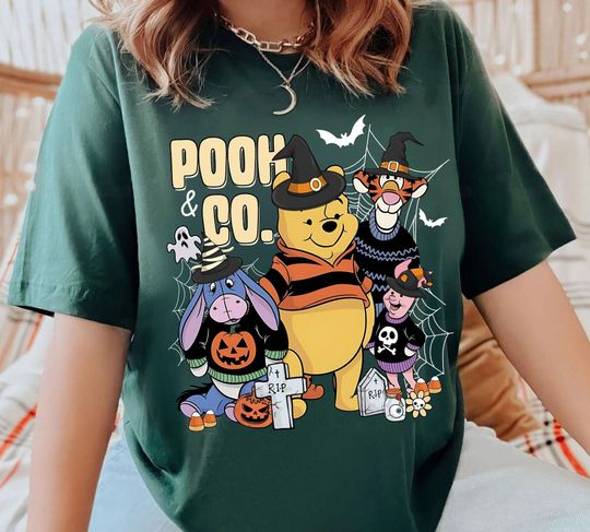 Discover winniee the poohh Characters Halloween Shirt, Disneyyland Halloween