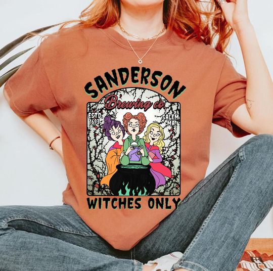 Discover Sanderson Sisters Brewing Co Est 1693 Salem MA Witches Halloween Shirt