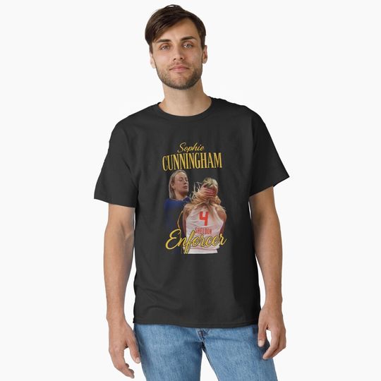 Discover Indiana Fever Sophie Cunningham, Sophie Cunningham The Enforcer Indiana Classic T-Shirt