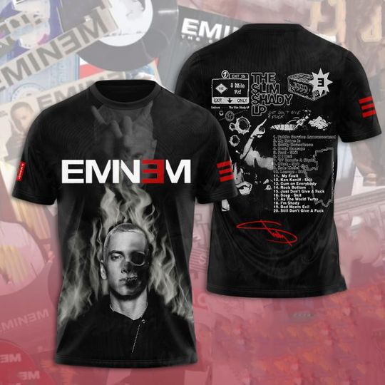 Discover Men T Shirt Rapper Eminem 3d Printed T-shirt